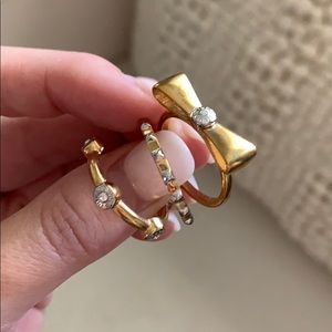 Henri Bendel ring set size 8